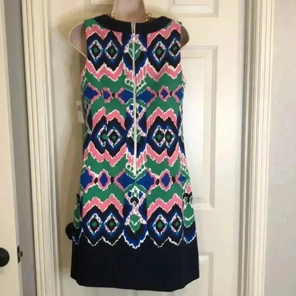 đ
șNWTÂ Gabby Skye sleeveless disco mod multi color liberty floralâdress side 8 - Picture 5 of 12